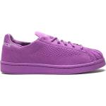 Baskets basses adidas Pharrell Williams violettes en cuir à bouts ronds look casual pour femme 