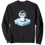 Sweatshirts noirs à motif pingouins enfant classiques 