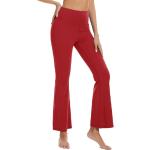 Pantalons de yoga rouges Taille 3 XL look casual pour femme 
