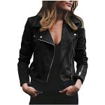 Manteaux classiques d'automne noirs en daim imperméables à manches longues look fashion pour femme 