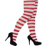 Adult Christmas/Fancy Dress Red & White Stripy Tights