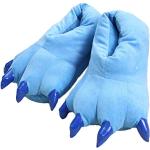 Chaussons peluche bleus à motif animaux Pointure 39 look fashion 