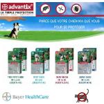 Advantix traitement anti tiques, anti puces, anti moustiques Advantix | Conditionnement : 4 pipettes de 4 ml | Type de chien : Advantix