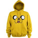 Adventure Time Officiellement sous Licence Jake The Dog Sweat À Capuche (Doré), Medium
