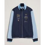 Aeronautica Militare Full Zip Sweater Navy/Glacier Blue