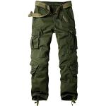 Pantalons de paintball verts Taille 3 XL look militaire pour homme 