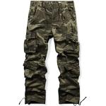 Pantalons de paintball kaki Taille 3 XL plus size look militaire pour homme en promo 