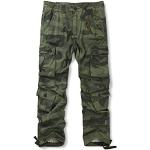 Pantalons de paintball verts Taille XL look militaire pour homme en promo 