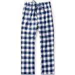 Pantalons de pyjama bleus à carreaux en coton mélangé Taille XS look fashion pour homme 
