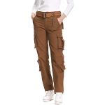 Pantalons de randonnée marron camouflage Taille S look casual pour femme 