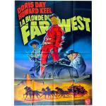 Affiche Cinéma Originale La Blonde Du Far-West Doris Day 120x160cm 1953