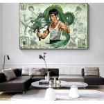 Affiche de film Bruce Lee Kung Fu Pel Cula, toile d'art, peinture Dragon Totem imprimés, Art mural, décoration nordique pour la maison, photos de salon
