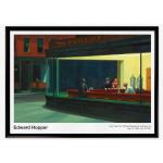 Affiche D'exposition Edward Hopper, Impression Hopper Nighthawks, Chef-D'œuvre D'art, Art Moderne, Peinture Célèbre, Réalisme Américain