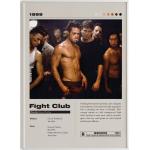 Affiche Du Film Fight Club | Affiche De Minimaliste David Fincher Brad Pitt Impression Personnalisée D'art Mural Décoration Intérieure Ancien