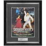 Affiche du film Saturday Night Fever signée John Travolta. Cadre de luxe
