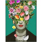 Décors muraux à motif fleurs Frida Kahlo modernes 