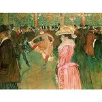 Affiche Murale de Qualité Supérieure Henri de Toulouse Lautrec au Moulin Rouge la Danse