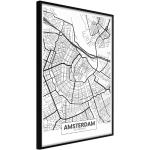 Affiche Murale Encadrée City map Amsterdam - Paris Prix