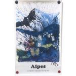 Tableaux de Dali bleus en fer à motif Les Alpes en promo 