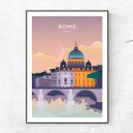 Affiches à motif Rome format A5 