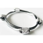 Bracelets en argent argentés en aluminium à motif éléphants pour femme 