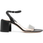 Sandales à talons AGL Attilio Giusti Leombruni noires en cuir Pointure 40 look fashion pour femme 