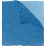 Agnona écharpe texturée en cachemire et soie mélangés - Bleu
