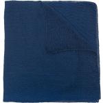 Agnona écharpe texturée en cachemire et soie mélangés - Bleu