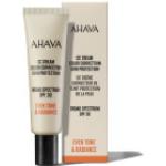 CC Creams AHAVA beiges nude indice 30 30 ml pour le visage anti rougeurs correctrices de teint texture crème 