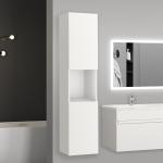 Colonnes de salle de bain blanches modernes 