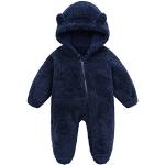 Combinaisons bleus foncé en flanelle Taille 6 mois look fashion pour bébé de la boutique en ligne Amazon.fr 