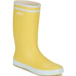 Bottes de pluie Aigle jaunes en caoutchouc Pointure 25 avec un talon jusqu'à 3cm look casual pour enfant 