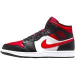 Baskets montantes Nike Air Jordan 1 Mid rouges Pointure 37,5 look casual pour homme en promo 