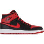Baskets montantes Nike Air Jordan 1 Mid rouges Pointure 44 look casual pour homme en promo 