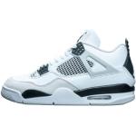 Chaussures de basketball  Nike Air Jordan 4 Retro blanches Pointure 44 look fashion pour homme 