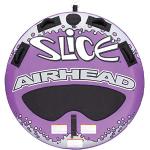 Airhead Slice | 1-2 Rider Towable Tube for Boating, Purple and Black (AHSL-4W)
