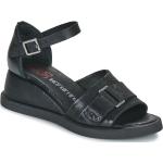 Sandales A.S.98 noires en cuir en cuir Pointure 41 avec un talon entre 5 et 7cm pour femme en promo 