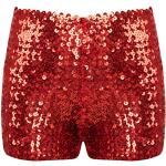 Shorts rouges à sequins look fashion pour fille de la boutique en ligne Amazon.fr 