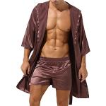 Robes de chambre longues en satin Taille XL look fashion pour homme 