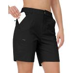 Shorts de golf noirs en nylon imperméables respirants Taille XL look fashion pour femme 