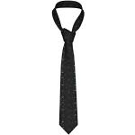 Cravates de mariage noires en polyester Tailles uniques look fashion pour homme 