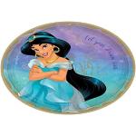 Aladdin Disney Princess Jasmine Lot de 8 grandes assiettes à déjeuner Inscription Once Upon A Time