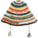 Chapeaux Alanui multicolores tressés à pompons look fashion 