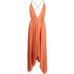 Robes asymétriques Alanui orange à col en V Tailles uniques pour femme en promo 