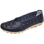 Sandales plates noires à effet léopard en cuir à franges Pointure 44 look casual pour femme 