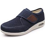 Chaussures casual bleues pour pieds larges look casual pour homme 