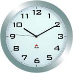 Alba HORISSIMO M Grande Horloge Silencieuse Gris Métal 38 x 5,5 x 38 cm