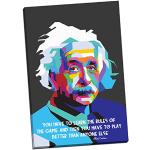 Posters multicolores à motif panthères Albert Einstein modernes 