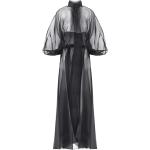 Robes en soie de soirée Alberta Ferreti noires à manches longues Taille XS pour femme 