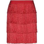 Jupes en soie Alberta Ferreti rouges à strass minis Taille XS pour femme en promo 